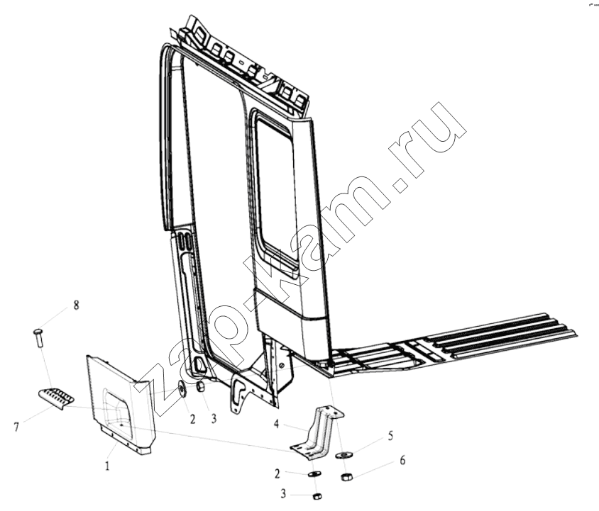 Схема/чертеж: DECORATIVE ASSEMBLY / Shaanxi Shacman SX3255DR385