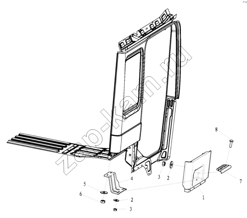 Схема/чертеж: DECORATIVE ASSEMBLY / Shaanxi Shacman SX3255DR385