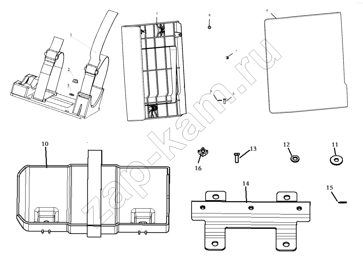 Схема/чертеж: TOOL BOX / Shaanxi Shacman SX3255DR385