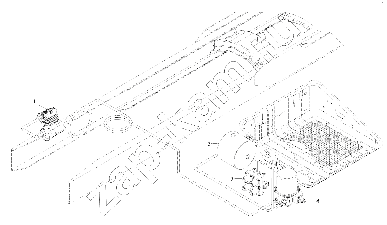 Схема/чертеж: AIR DRYER LINE / Shaanxi Shacman SX3255DR385