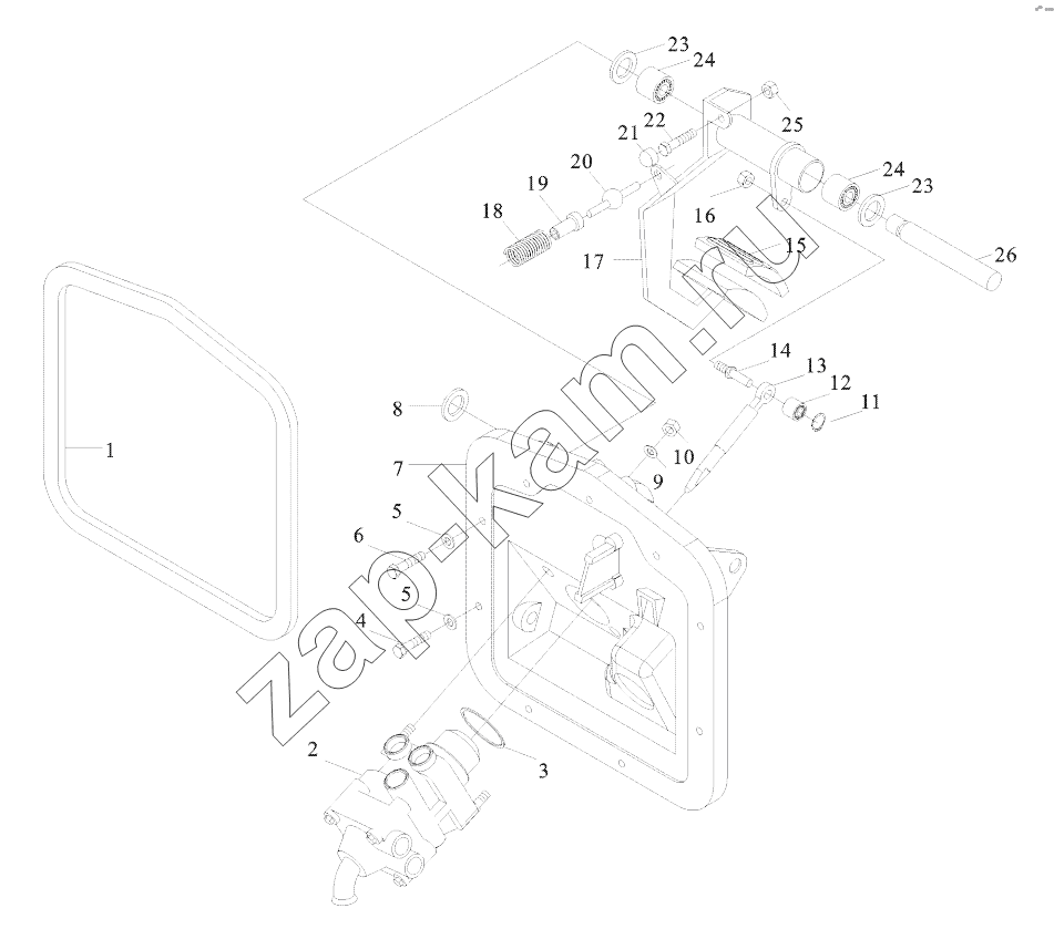 Схема/чертеж: SERVE BRAKE CONTROL DEVICE / Shaanxi Shacman SX3255DR385