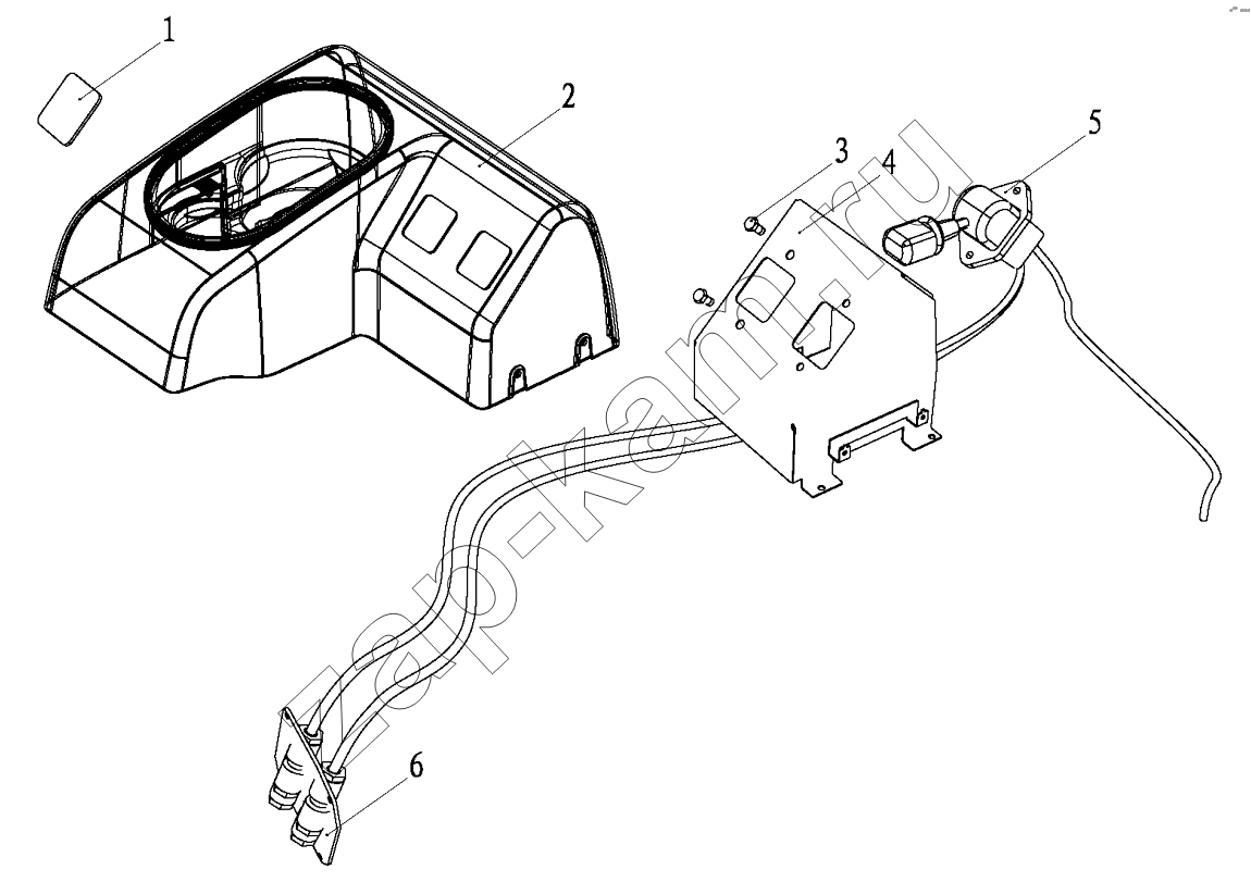 Схема/чертеж: PARKING BRAKE CONTROL DEVICE / Shaanxi Shacman SX3255DR385