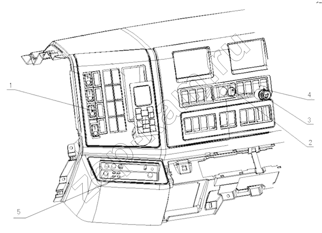 Схема/чертеж: SWITCH, RADIO AND CIGARETTE LIGHTER / Shaanxi Shacman SX3255DR385