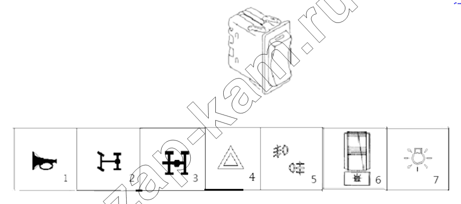 Схема/чертеж: SWITCH / Shaanxi Shacman SX3255DR385