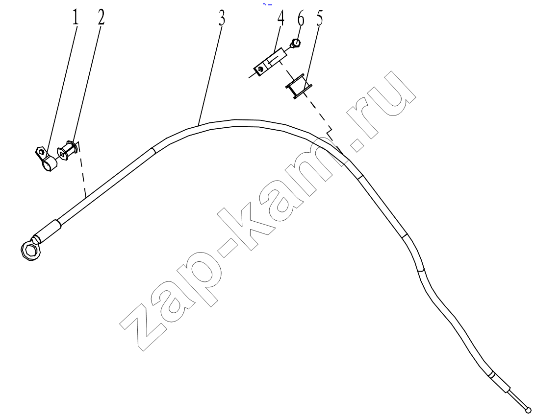 Схема/чертеж: A COMBINED OIL GAUGE STICK GRP100010664 / Shaanxi Shacman F2000