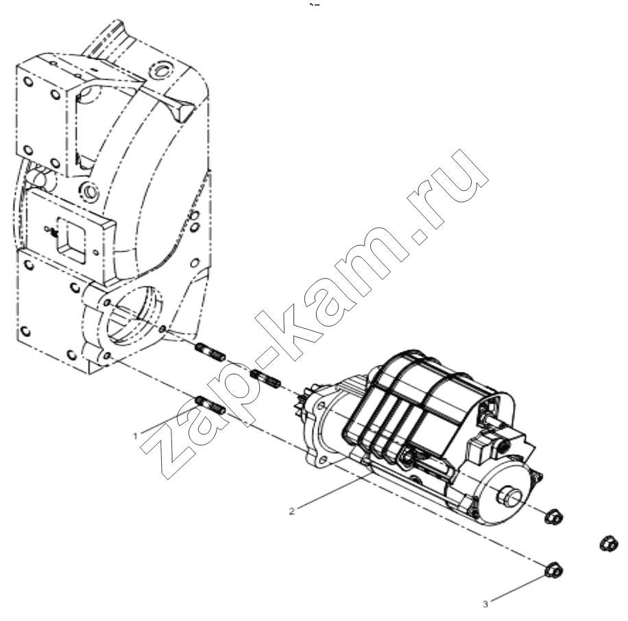 Схема/чертеж: STARTER MOTOR GROUP / Shaanxi Shacman F3000