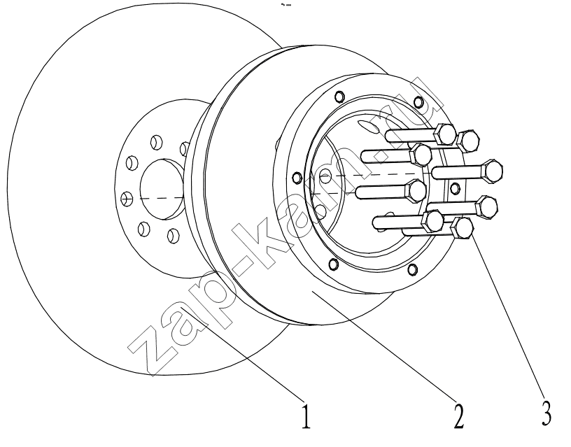 Схема/чертеж: A COMBINED PULLEY CRANKSHAFT GRP100020180 / Shaanxi Shacman F3000