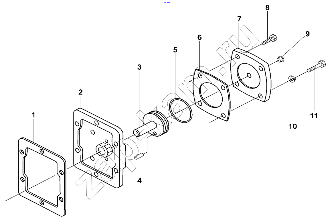 Схема/чертеж: 9JS135T-B COUNTERSHAFT BRAKE ASSEMBLY / Shaanxi Shacman F3000