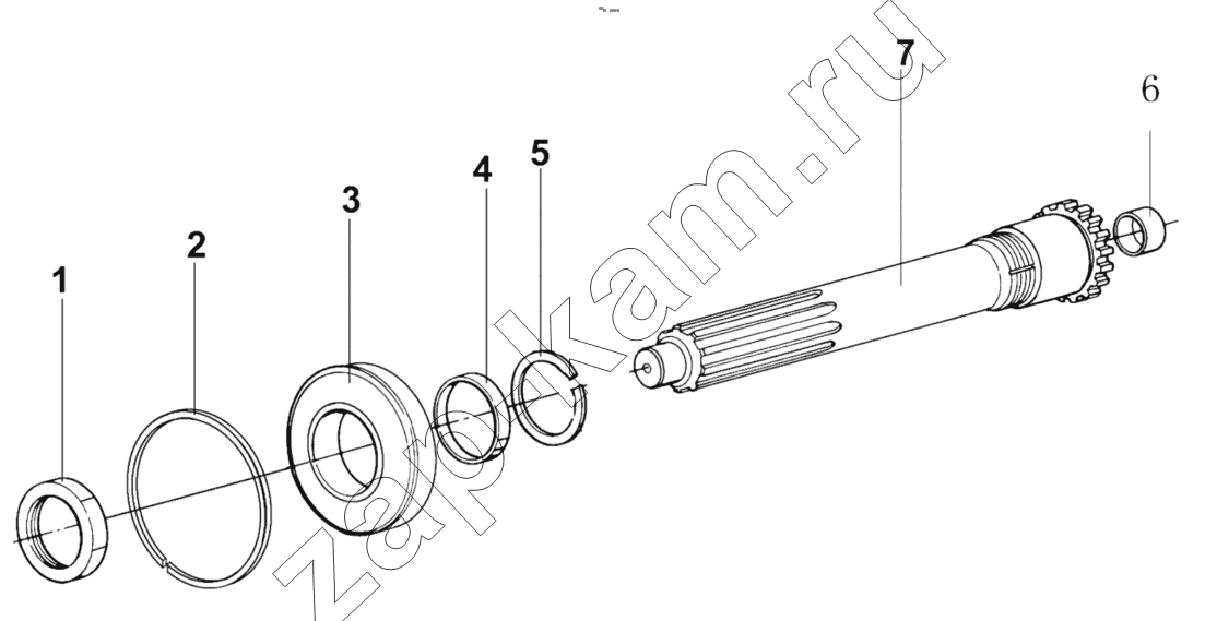 Схема/чертеж: ONE-AXIS ASSEMBLY (FAST 12JS180TA) / Shaanxi Shacman F2000