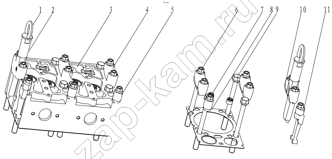 Схема/чертеж: СYLINDER HEAD ASSEMBLY GRP100040163 / Shaanxi Shacman F3000