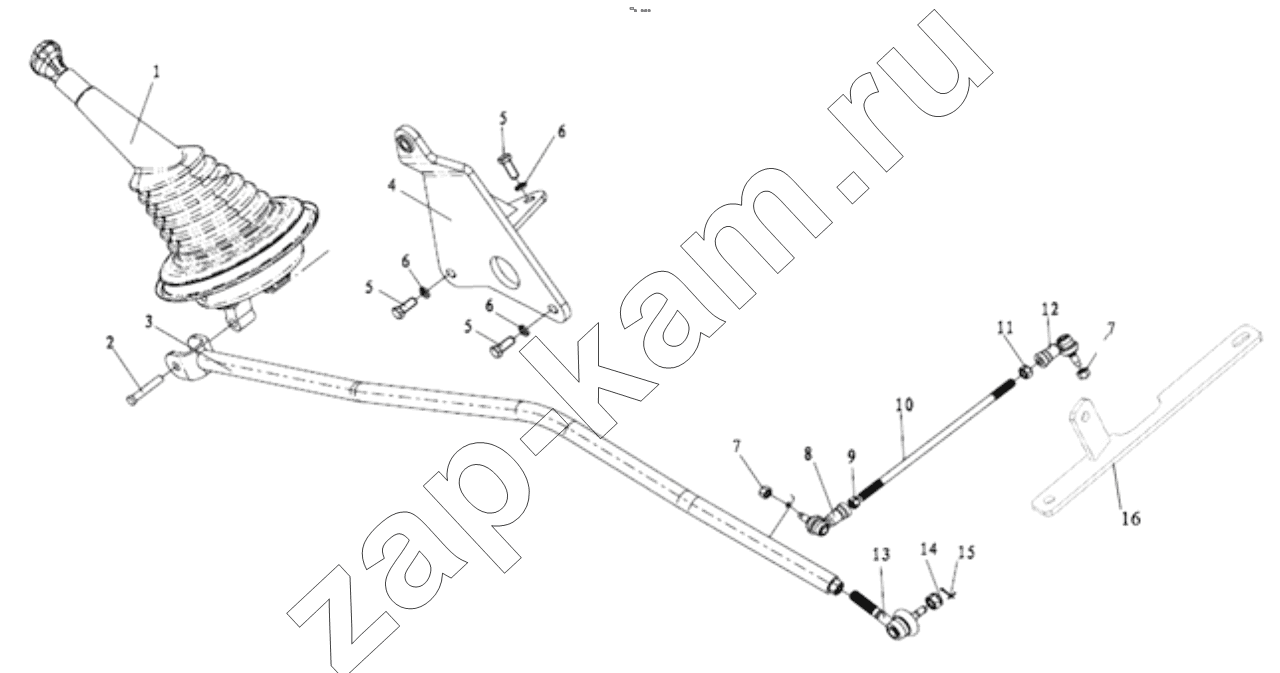 Схема/чертеж: SHIFTING DEVECE / Shaanxi Shacman F3000