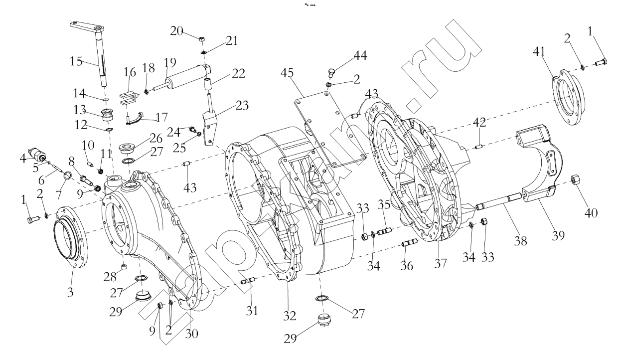 Схема/чертеж: STR MIDDLE BRIDGE DRIVE DEVICE I / Shaanxi Shacman F2000