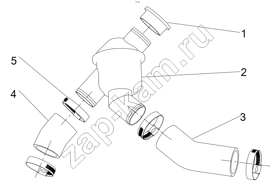 Схема/чертеж: A COMBINED THERMOSTAT GRP100040212 / Shaanxi Shacman F3000