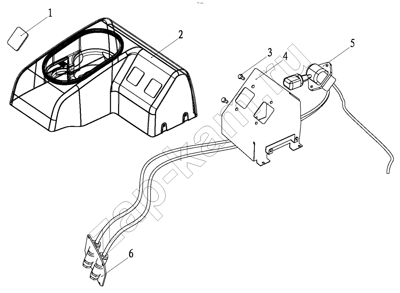 Схема/чертеж: PARKING BRAKE CONTROL DEVICE / Shaanxi Shacman F2000