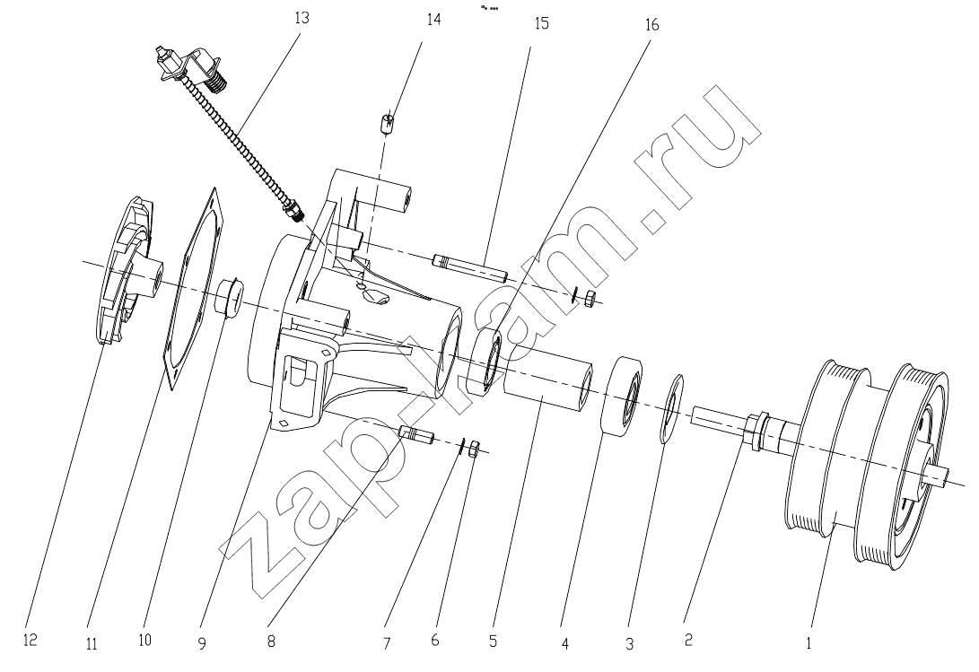 Схема/чертеж: A COMBINED PUMP GRP100060571 / Shaanxi Shacman F3000