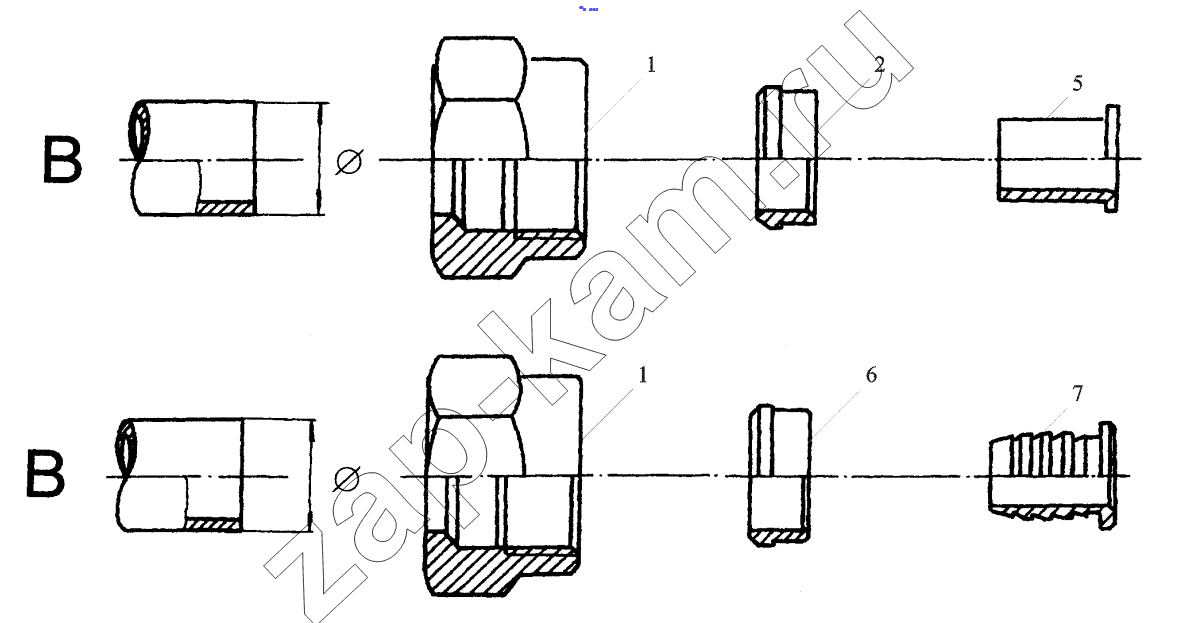 Схема/чертеж: CONNECTING PARTS,LINE & NIPPLE JOINT / Shaanxi Shacman F2000