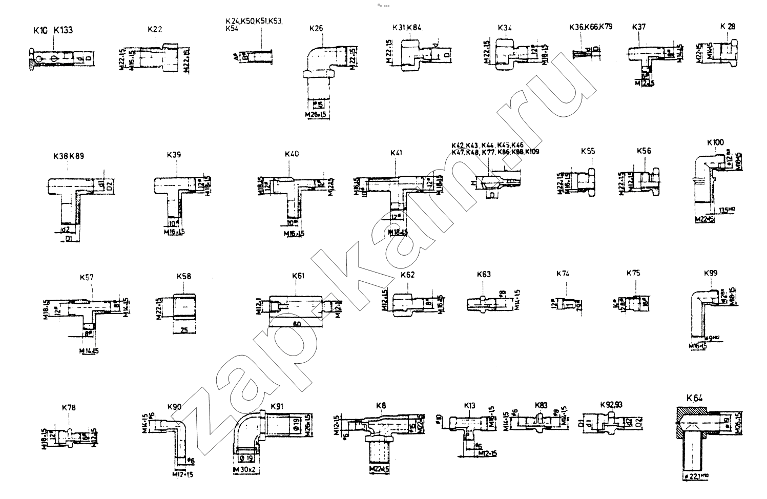 Схема/чертеж: LINE AND NIPPLE JOINT / Shaanxi Shacman F2000
