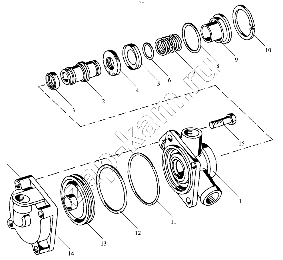 Схема/чертеж: RELAY VALVE / Shaanxi Shacman F3000