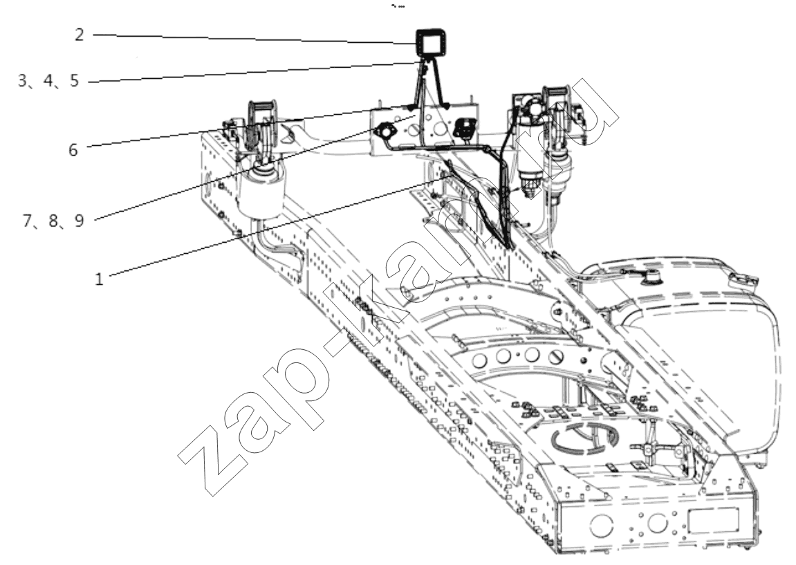 Схема/чертеж: WORKING LAMP / Shaanxi Shacman F2000