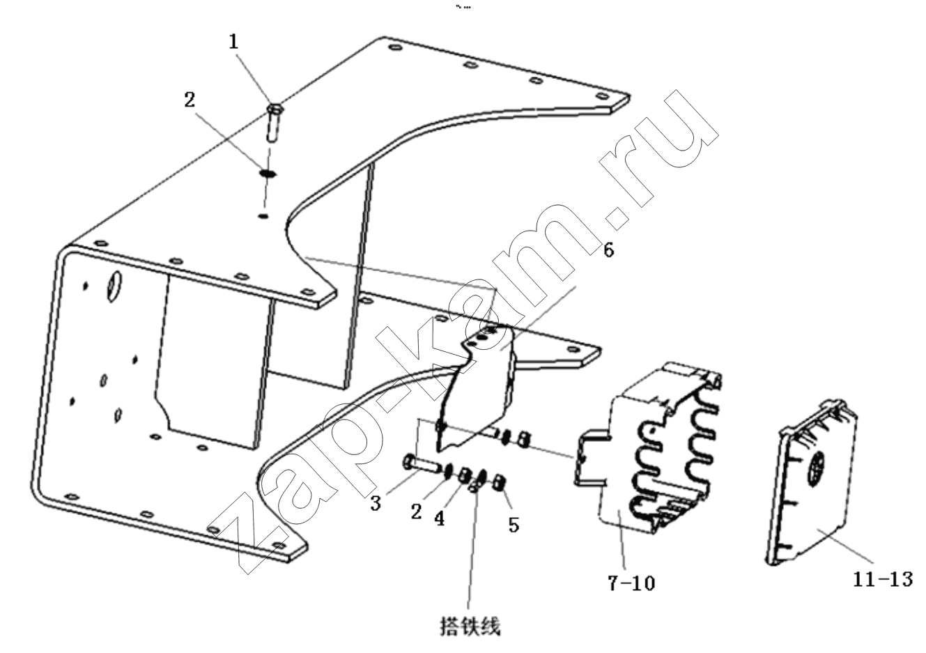 Схема/чертеж: CHASSIS ELECTRICAL/NON-TRACTION/DISTRIBUTION BOX / Shaanxi Shacman F2000