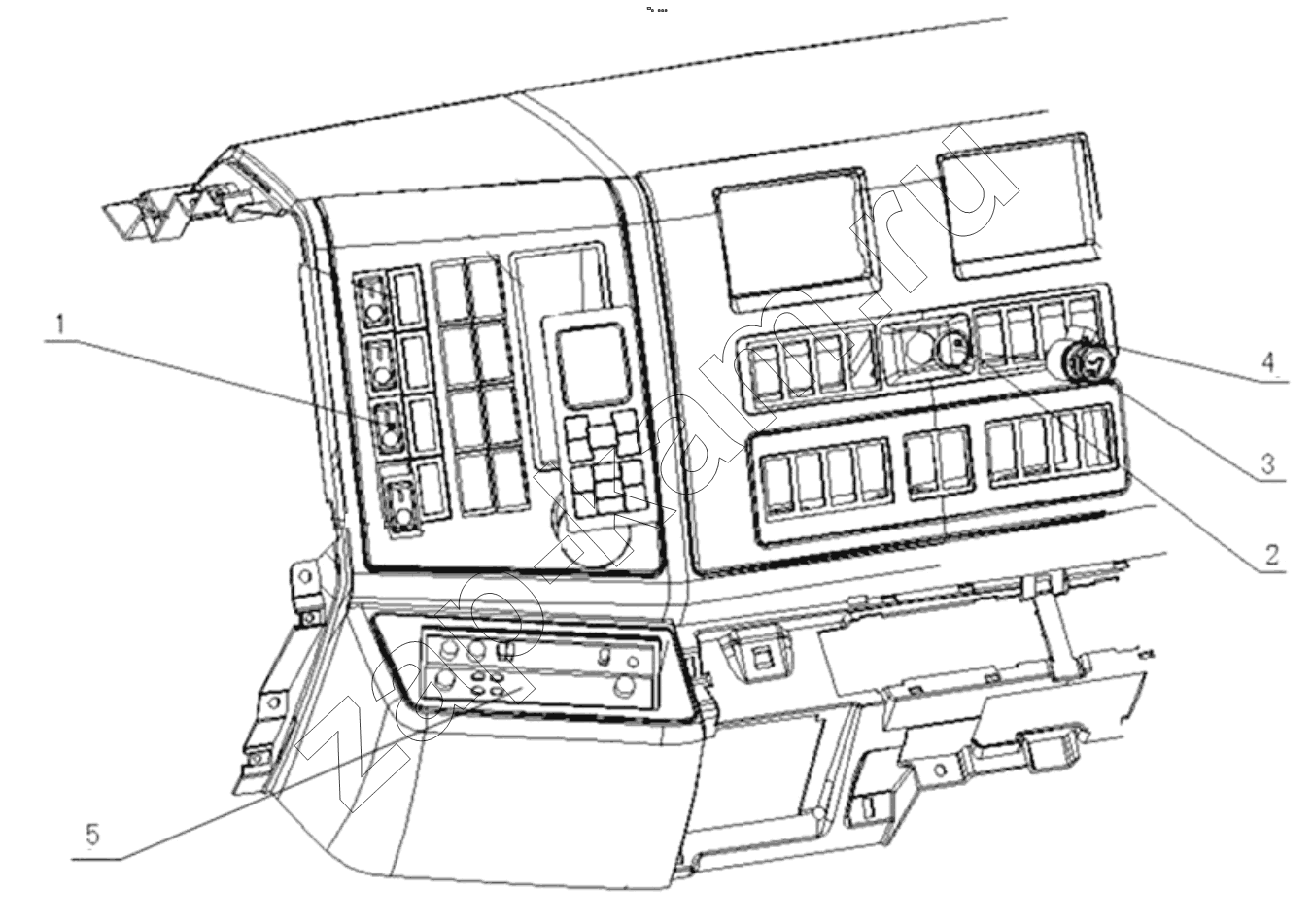 Схема/чертеж: SWITCH, RADIO AND CIGARETTE LIGHTER / Shaanxi Shacman F3000