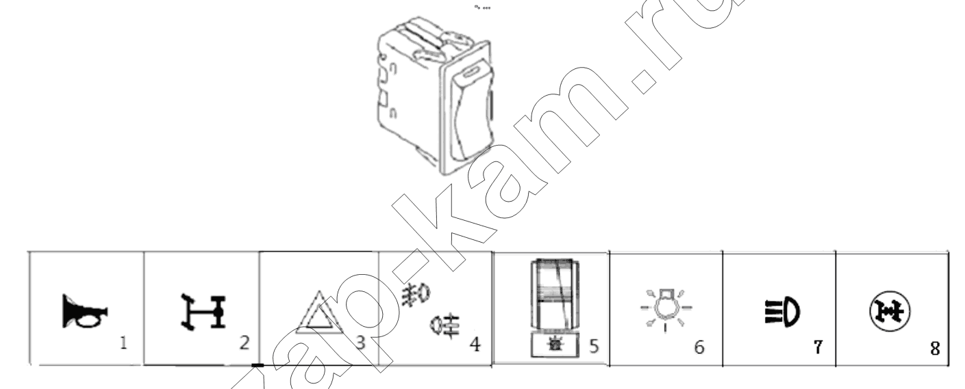 Схема/чертеж: SWITCH / Shaanxi Shacman F2000