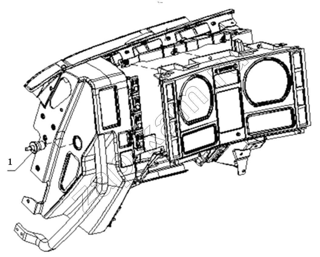 Схема/чертеж: CAB INNER ELECTRONICAL DEVICE / Shaanxi Shacman F3000