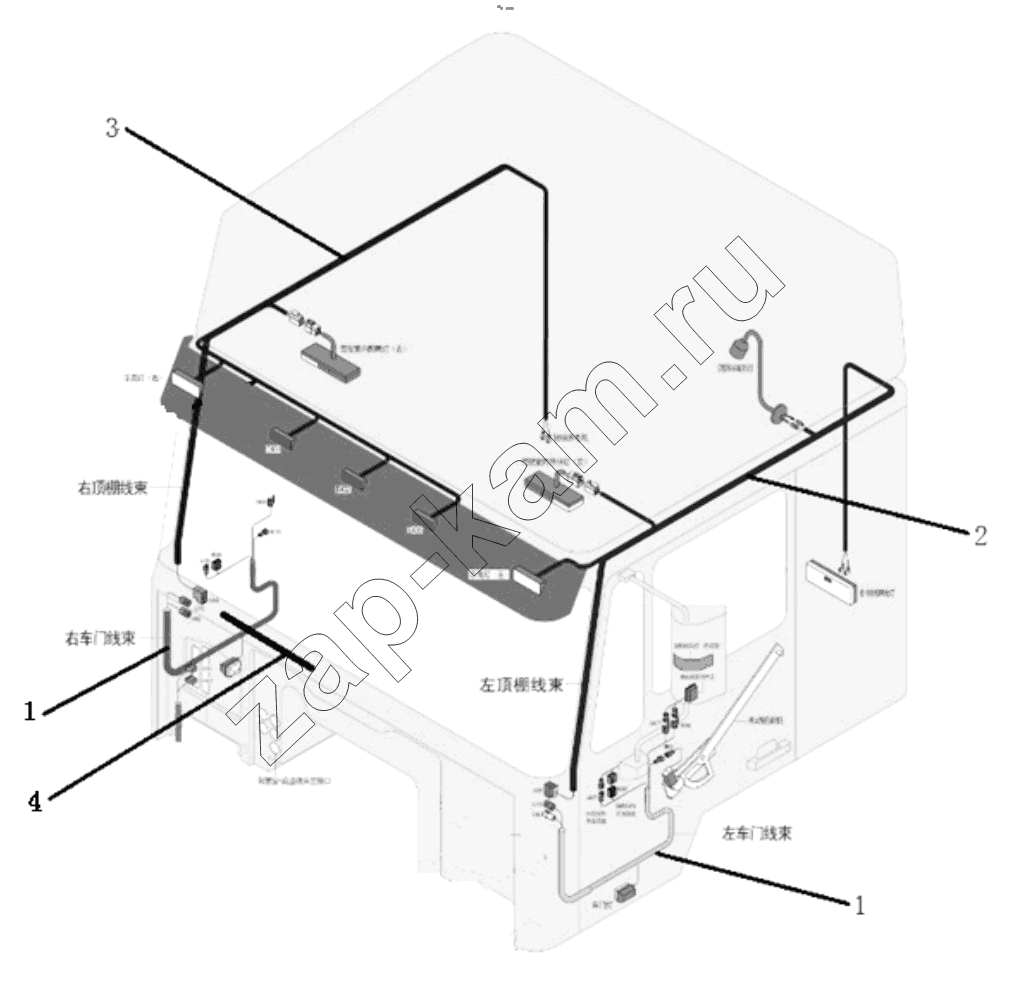 Схема/чертеж: WIRING / Shaanxi Shacman F3000