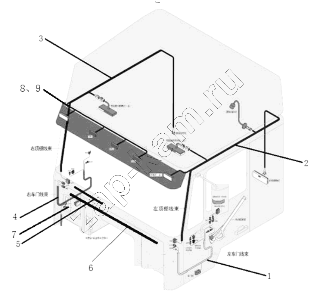 Схема/чертеж: WIRING / Shaanxi Shacman F3000