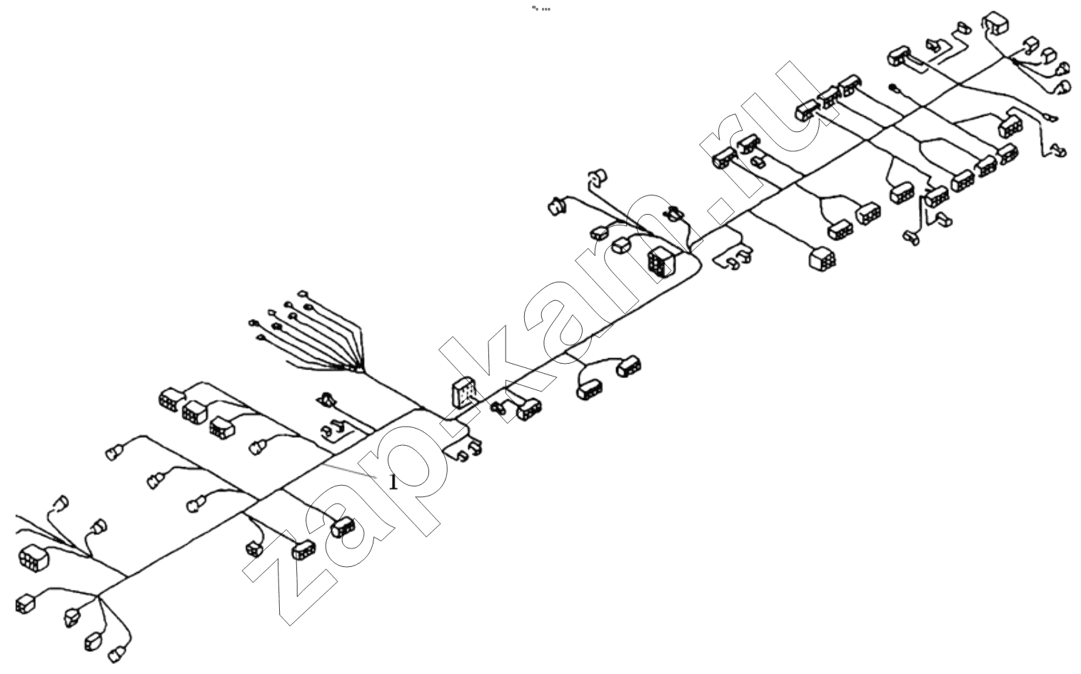 Схема/чертеж: CABIN WIRING ASSEMBLY / Shaanxi Shacman F2000