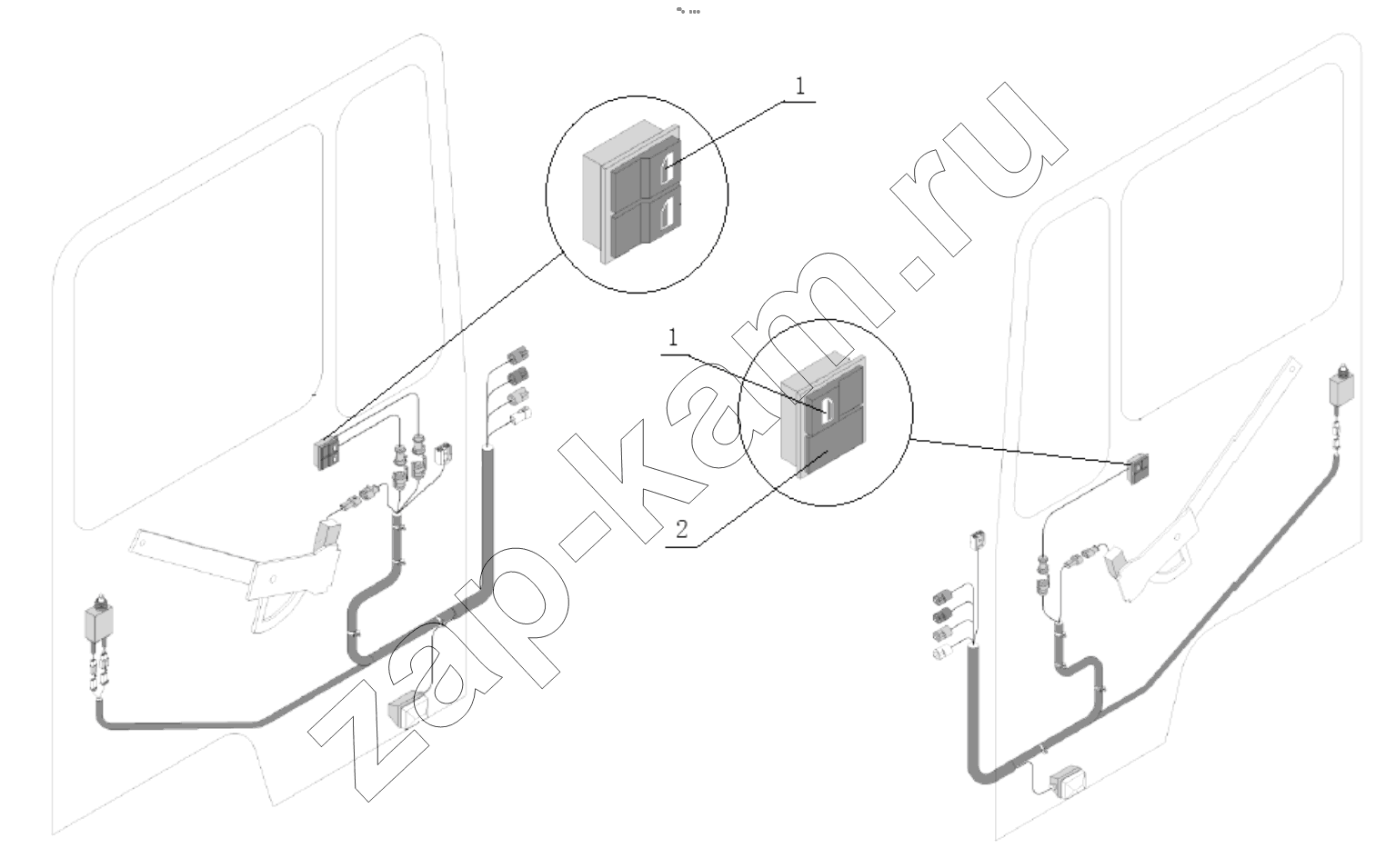 Схема/чертеж: ELECTRIC GLASS LIFTER ROCKER SWITCH / Shaanxi Shacman F3000