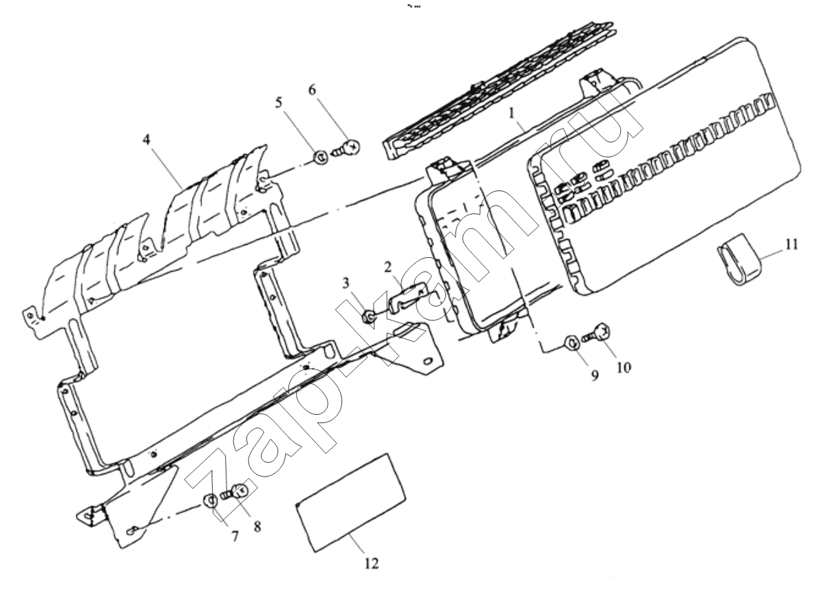 Схема/чертеж: CENTER ELECTRIC PANEL II / Shaanxi Shacman F2000