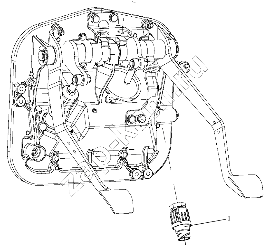 Схема/чертеж: BRAKE SWITCH / Shaanxi Shacman F2000