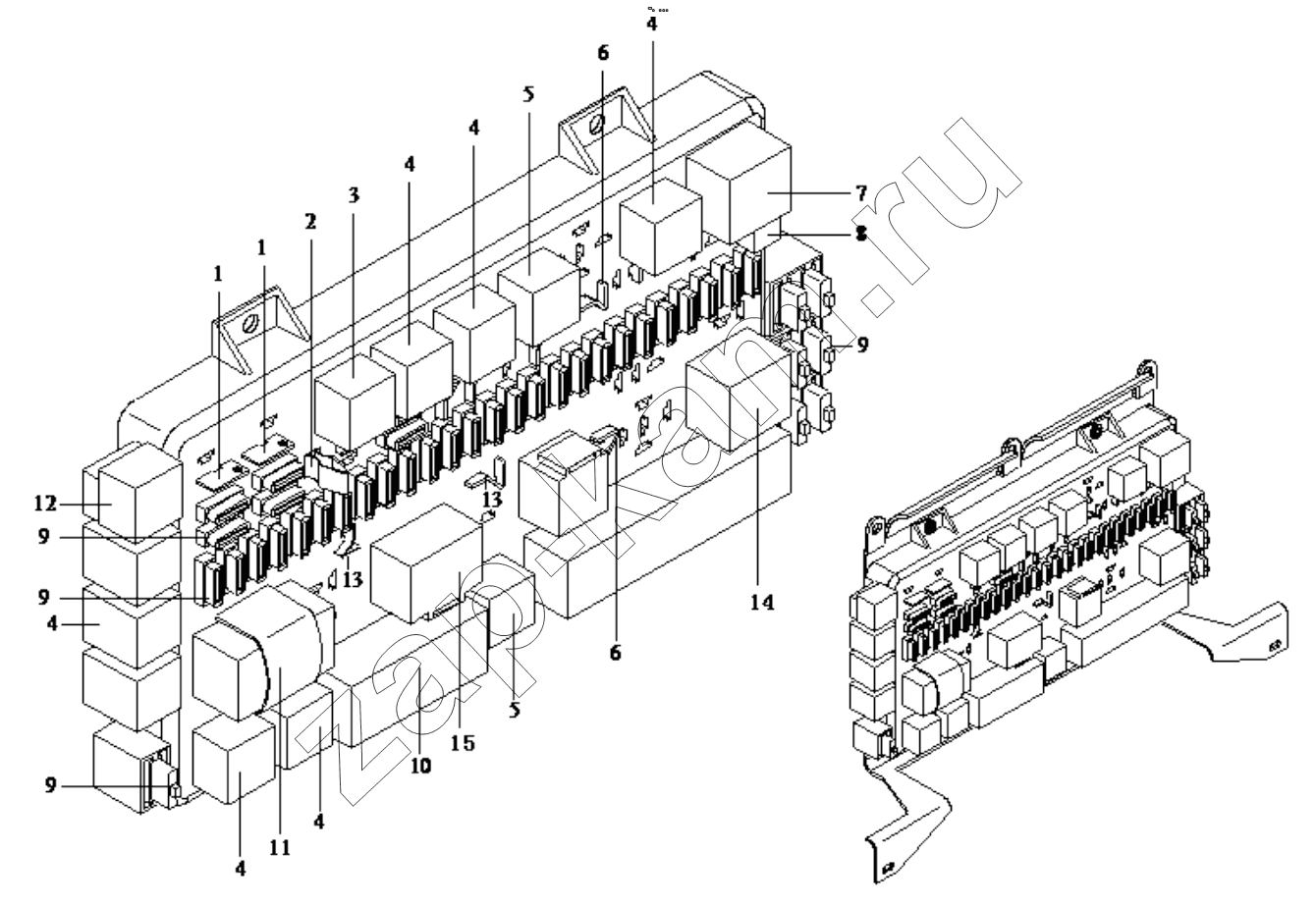 Схема/чертеж: ELECTRIC PANEL I / Shaanxi Shacman F3000