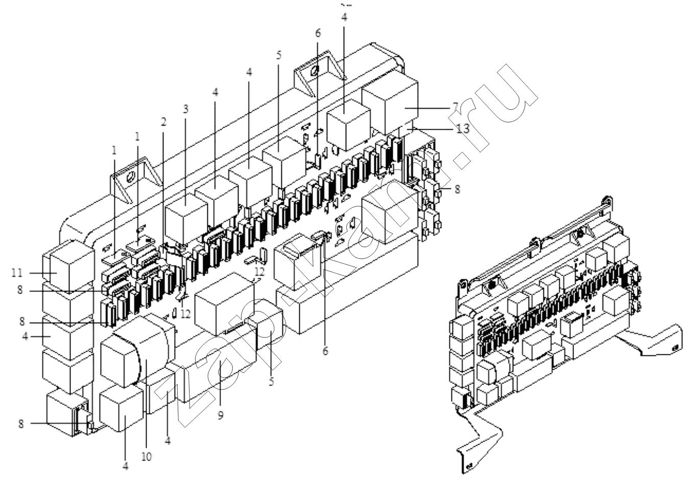 Схема/чертеж: ELECTRIC PANEL I / Shaanxi Shacman F3000