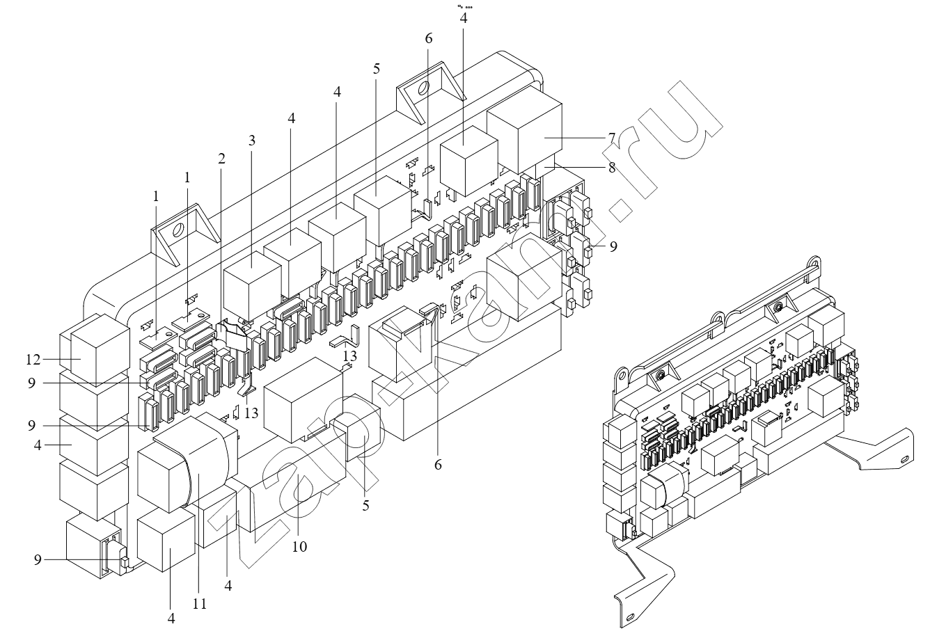 Схема/чертеж: ELECTRIC PANEL I / Shaanxi Shacman F3000