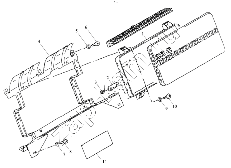 Схема/чертеж: CENTER ELECTRIC PANEL II / Shaanxi Shacman F2000