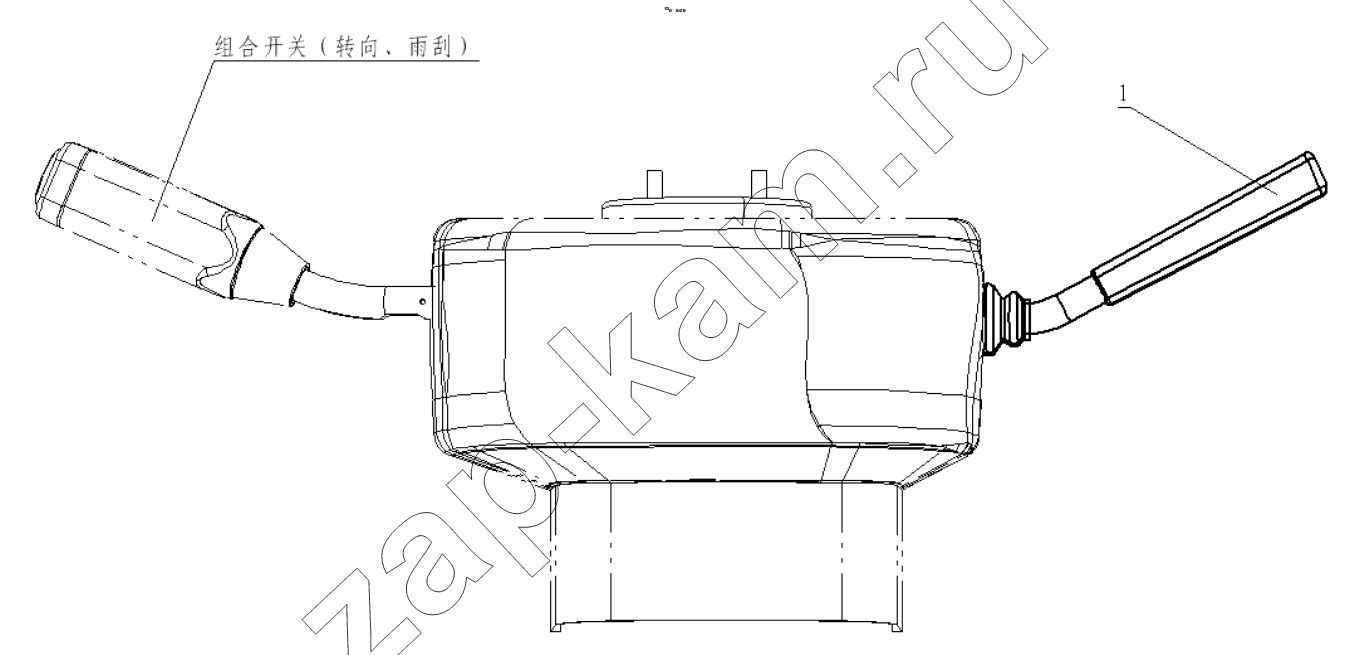 Схема/чертеж: EXHAUST BRAKE SWITCH / Shaanxi Shacman F2000