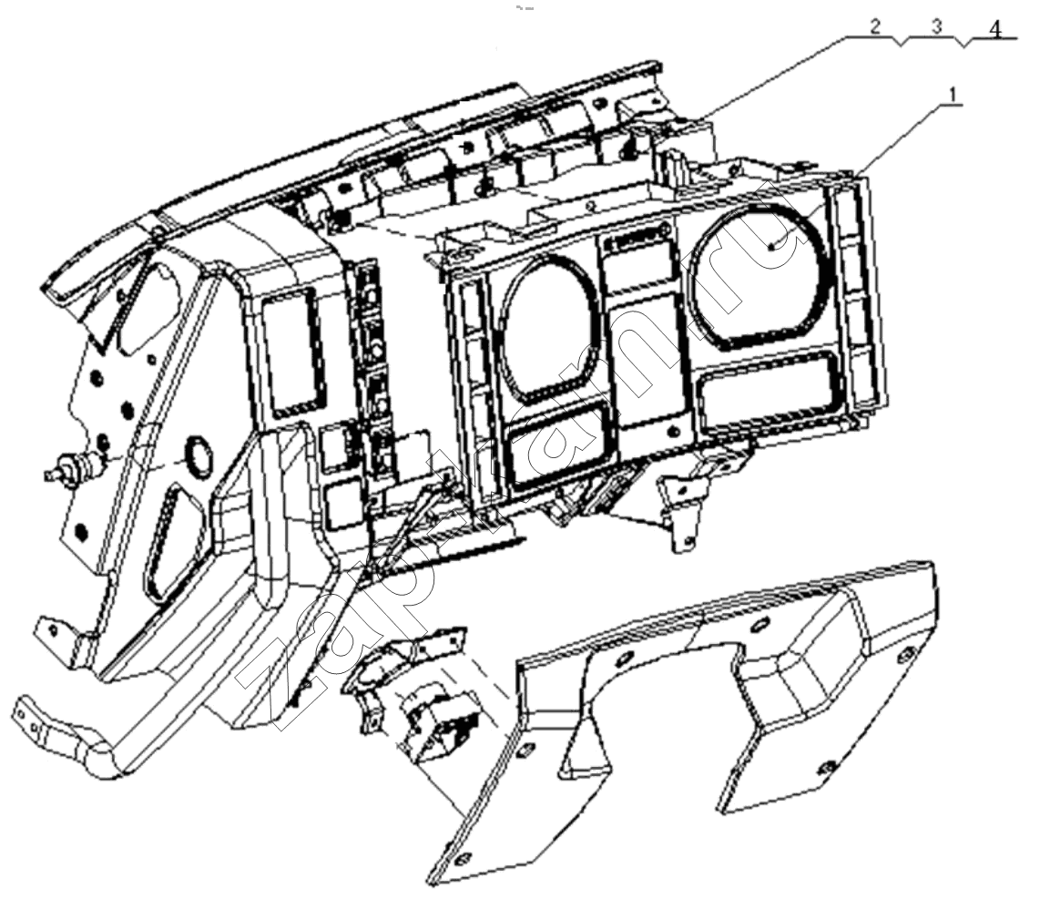Схема/чертеж: INSTRUMENT CLUSTER / Shaanxi Shacman F3000