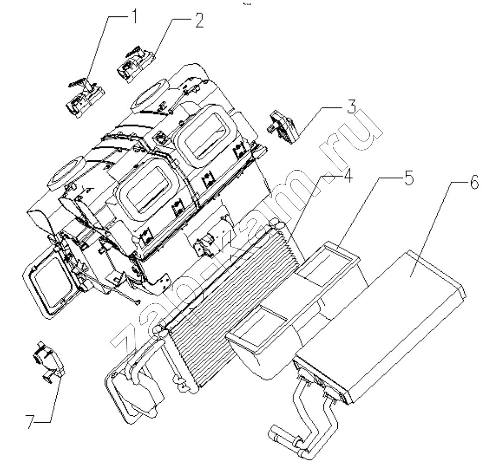 Схема/чертеж: AIR INTAKE BOX ON CAB / Shaanxi Shacman F2000