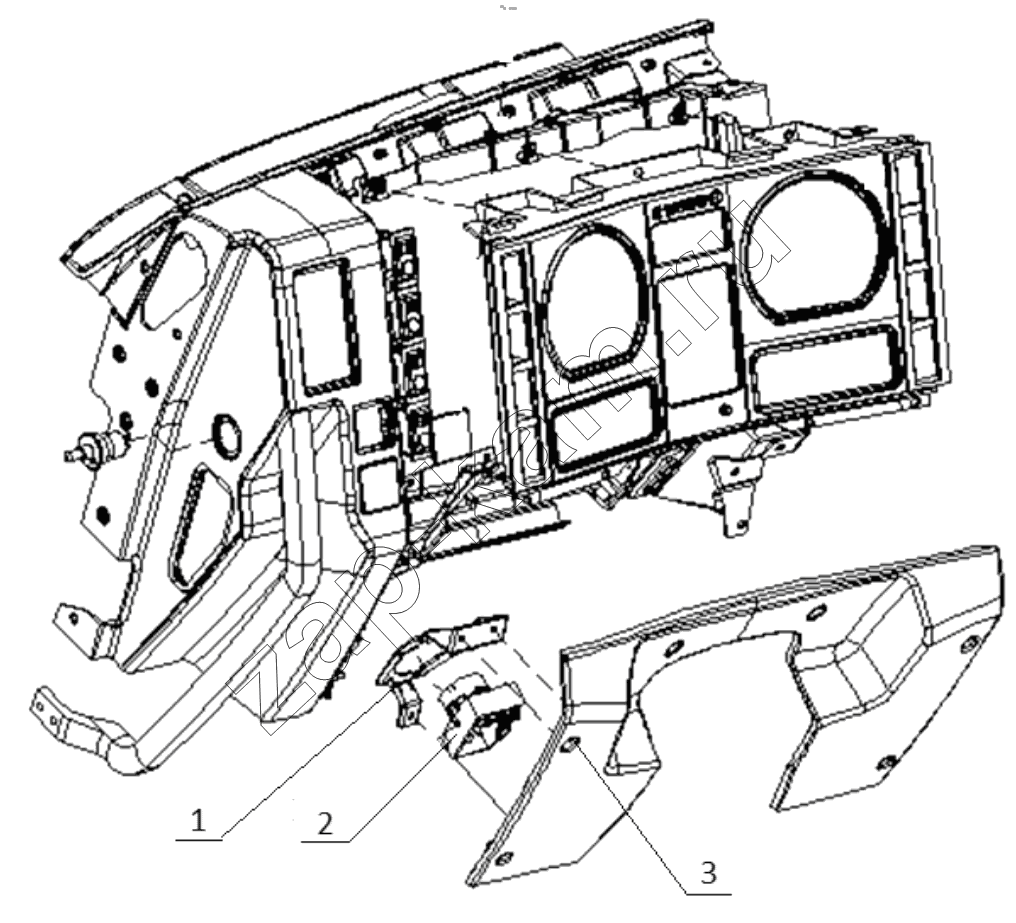 Схема/чертеж: TEMPERATURE SENSOR / Shaanxi Shacman F2000