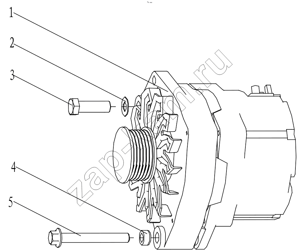 Схема/чертеж: A COMBINED ALTERNATER GRP100090180 / Shaanxi Shacman F2000