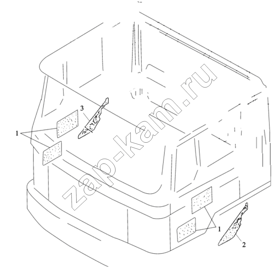 Схема/чертеж: SOUND PROOFING / Shaanxi Shacman F3000