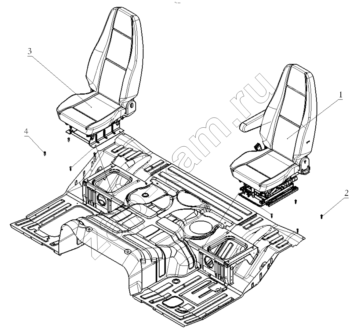 Схема/чертеж: SEAT / Shaanxi Shacman F3000