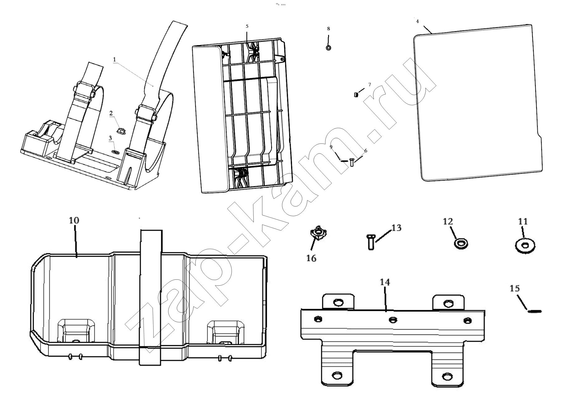 Схема/чертеж: TOOL BOX / Shaanxi Shacman F2000