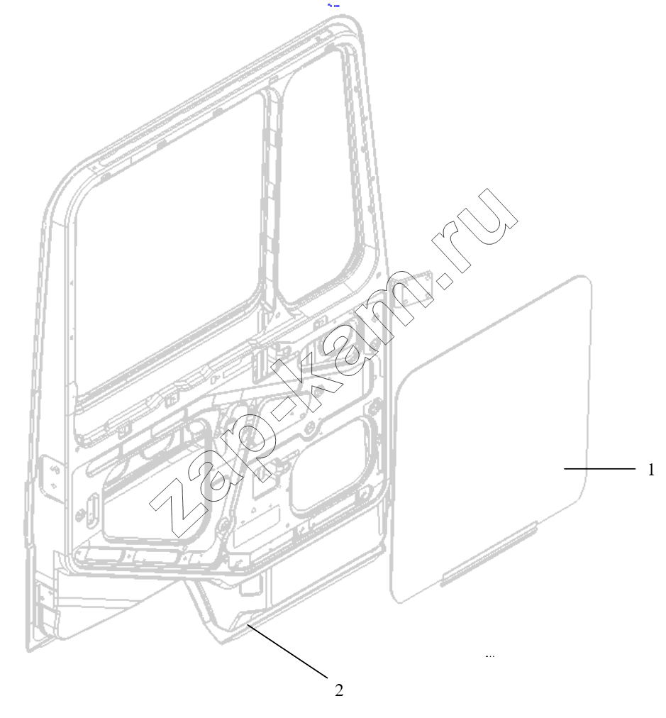 Схема/чертеж: DOOR AND DOOR GLASS / Shaanxi Shacman F2000