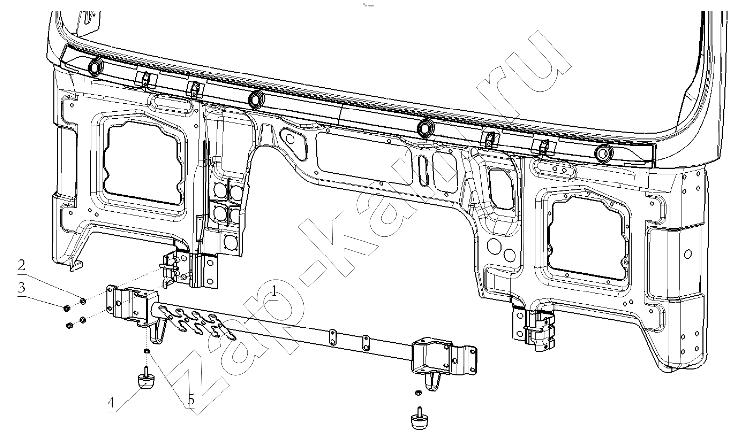Схема/чертеж: DECORATIVE ASSEMBLY / Shaanxi Shacman F2000
