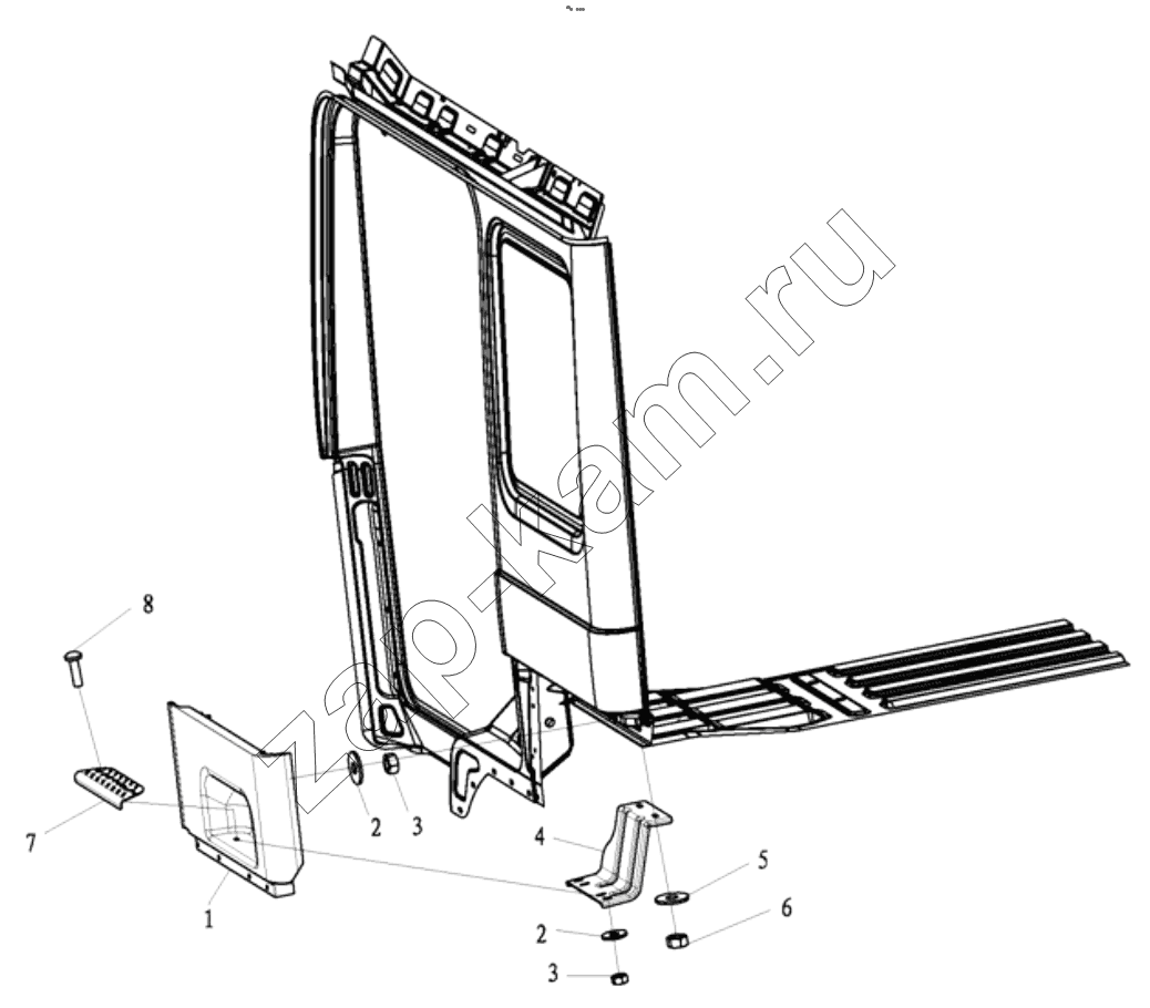 Схема/чертеж: DECORATIVE ASSEMBLY / Shaanxi Shacman F2000
