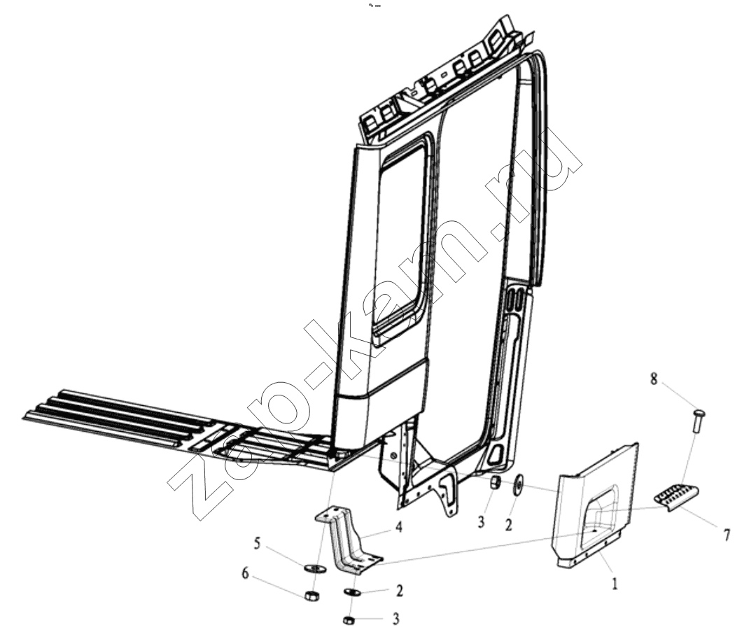 Схема/чертеж: DECORATIVE ASSEMBLY / Shaanxi Shacman F3000