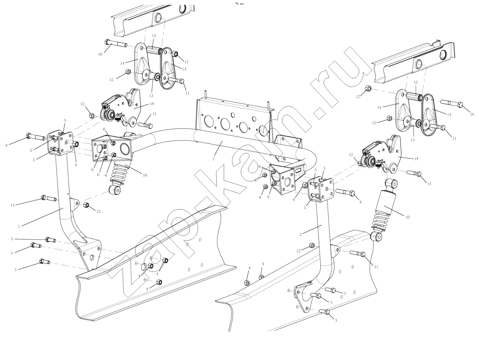 Схема/чертеж: CAB LOCKING DEVICE / Shaanxi Shacman F3000